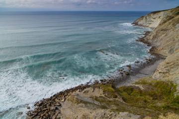 Stunning scenery of the coast of the Basque country. Northern spain