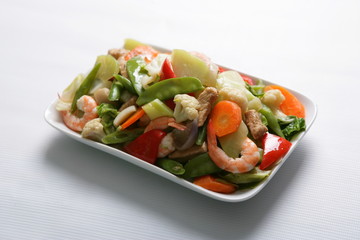 Chopsuey in white background