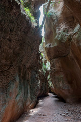 Canyon Gorge. Barrancas de Gebas. Totana. Murcia. Spain.