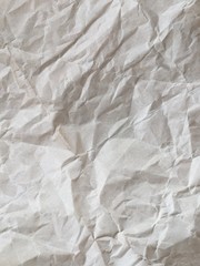 Background of crumpled Kraft paper packaging