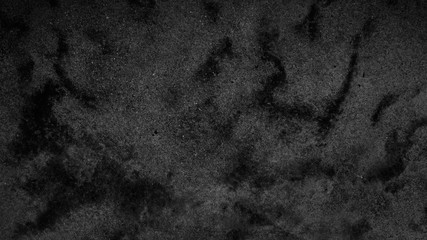 black concrete wall background. dirty cement floor