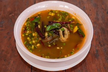 Spicy boiled beef soup