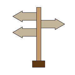 Vector wooden arrow signs design