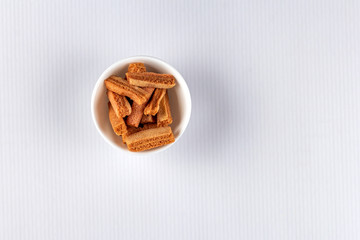 Dessert foods made from wheat flour of the highest quality.