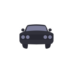 Isolated car vehicle fill style icon vector design