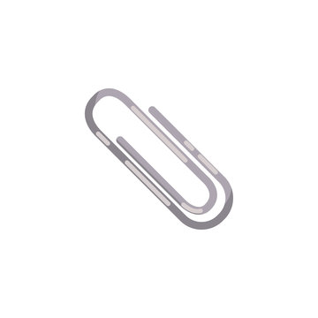 Isolated paper clip fill style icon vector design