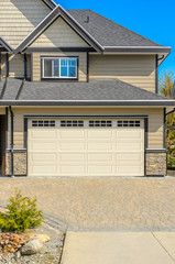 Garage door in Vancouver, Canada.