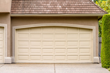 Garage door in Vancouver, Canada.