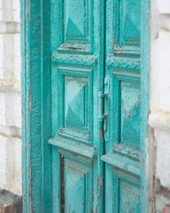 old blue door