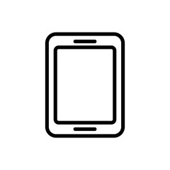 Isolated digital smartphone line style icon vector design