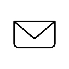 Envelope line style icon vector design