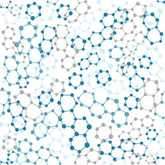 Chemical grid, lattice. Seamless vector illustration. - 323761091