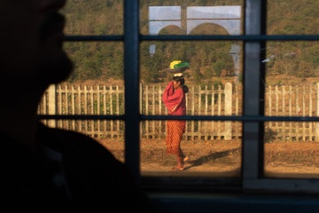 Different world through the train window