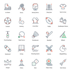  Sportswear Flat Icons Vector Pack 