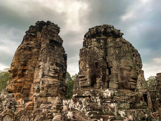 Fototapeta premium Les têtes de Bayon