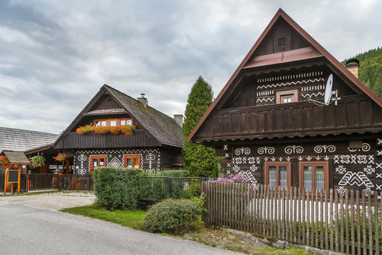 Folk architecture in Cicmany, Slovakia