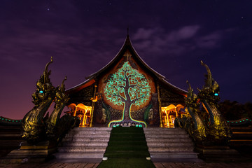 Amazing Temple Sirindhorn Wararam Phuproud in Ubon Ratchathani Province,Thailand - 323762229