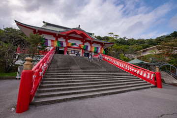 beautiful temple in okinawa  - 323762681