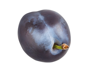 Plum isolated on white background with clipping path