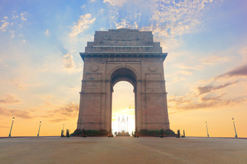 Fototapeta na wymiar India Gate, famous landmark of New Dehli, no people