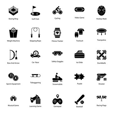  Olympic Games Filled Icons Pack 