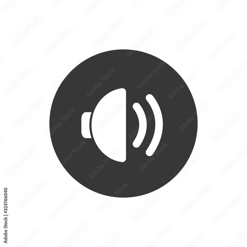 Poster volume block flat style icon vector design