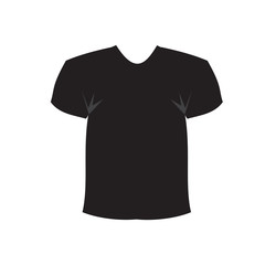 Naklejka premium Vector illustration of men t-shirt template, design isolated on white