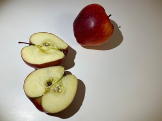 apples on a plate