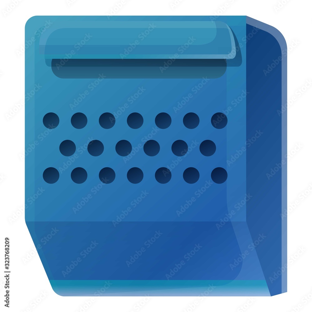 Poster empty mailbox icon. cartoon of empty mailbox vector icon for web design isolated on white background