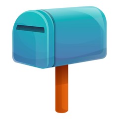 Document mailbox icon. Cartoon of document mailbox vector icon for web design isolated on white background