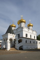 Holy Trinity Ipatiev monastery in Kostroma. Trinity cathedral. Golden ring of Russia
