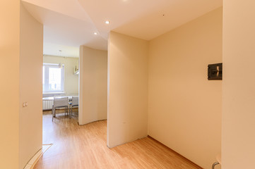 Russia, Moscow- October 17, 2019: interior room apartment modern bright cozy atmosphere. general cleaning, home decoration, preparation of house for sale