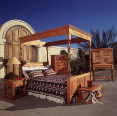 Southwestern Style Outdoor Bedroom