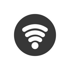 Wifi block flat style icon vector design