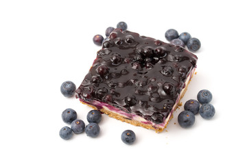Käsekuchen mit Blaubeeren