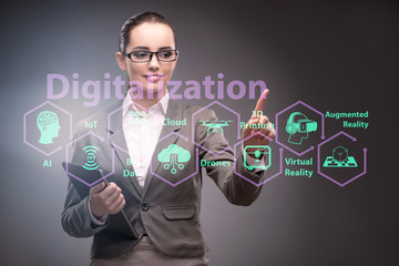 Digital transformation and digitalization technology concept