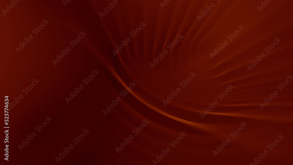 Aufkleber 3d rendering fluctuations of abstract rays, ripples and wave motion of light in space