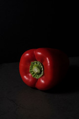 Front view of isolated red pepper