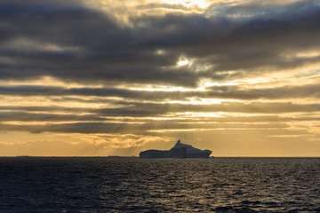 Fototapeta premium Antarctic seascape with iceberg