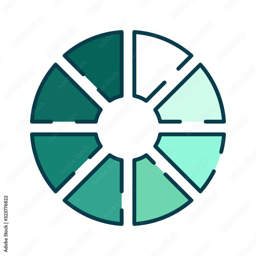 Poster download color line icon. loading sign. vector illustration for web page, app, promo. ui ux gui desi