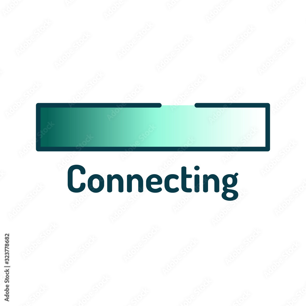 Poster download color line icon. loading sign. vector illustration for web page, app, promo. ui ux gui desi