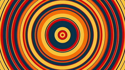 Abstract colorful circle with hypnotic spinning motion, computer generated. 3d rendering of vortex background