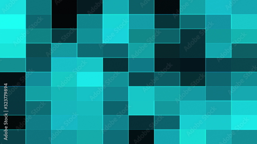 Aufkleber abstract background with mosaic. digital backdrop. 3d render