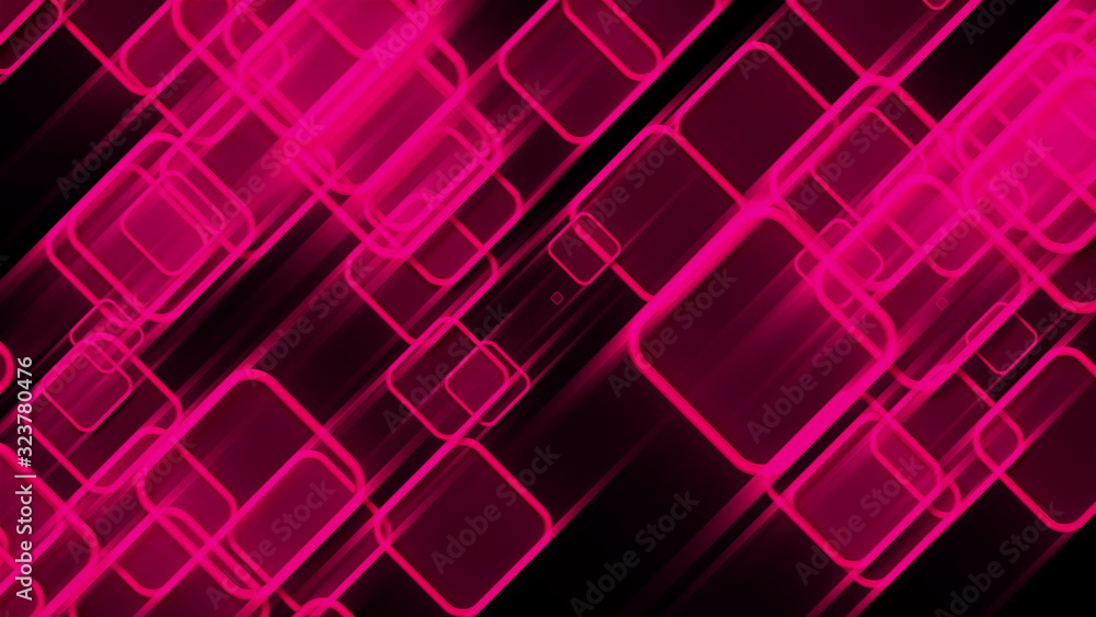 Aufkleber 3d rendering abstract squares. concept of business presentation or events. computer generated modern