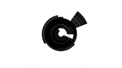 Abstract background Rotating Circular Segments 18