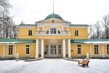 Main house  in palladian style of Brattsevo estate on Skhodna river of the North-Western...