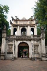 Fototapeta na wymiar Temple of Literature in Hanoi, Vietnam