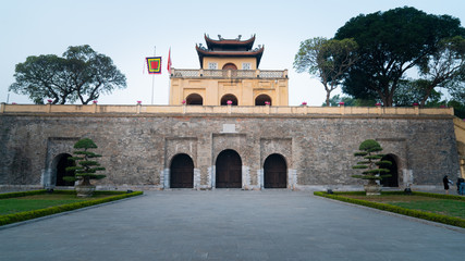 Fototapeta na wymiar Doan Mon Gate, Imperial Citadel of Thang Long in Hanoi, Vietnam - A UNESCO World Heritage Site