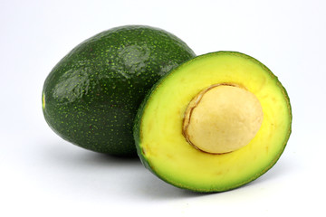 Avocado isolated on white background.
