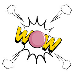 Wow comic bubble expression
